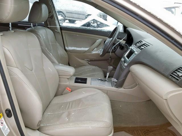 4T1BB46K29U107071 - 2009 TOYOTA CAMRY HYBR TAN photo 5