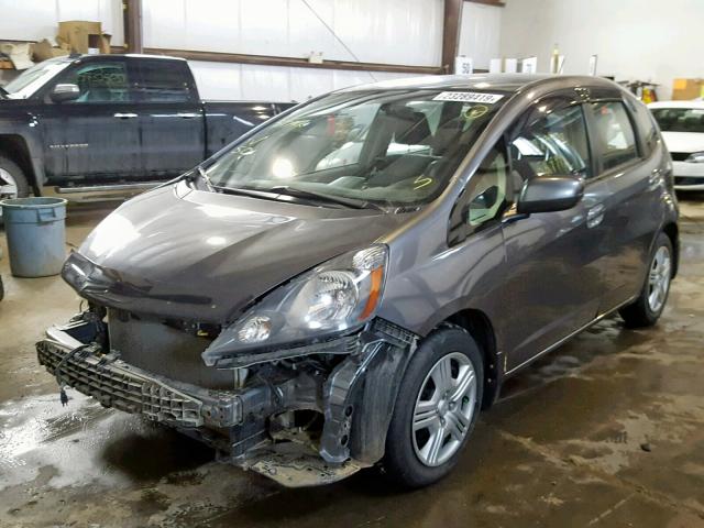 LUCGE8H59E3004189 - 2014 HONDA FIT LX GRAY photo 2