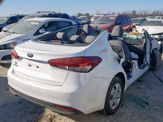 3KPFL4A79JE226678 - 2018 KIA FORTE LX WHITE photo 4