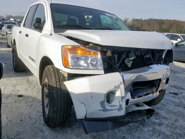 1N6BA0EK8DN305669 - 2013 NISSAN TITAN S WHITE photo 1