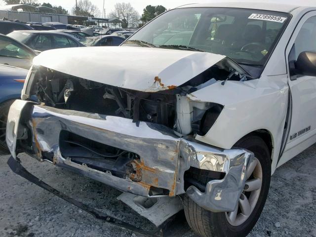 1N6BA0EK8DN305669 - 2013 NISSAN TITAN S WHITE photo 9