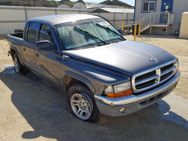 1D7HL48K94S597277 - 2004 DODGE DAKOTA QUA GRAY photo 1