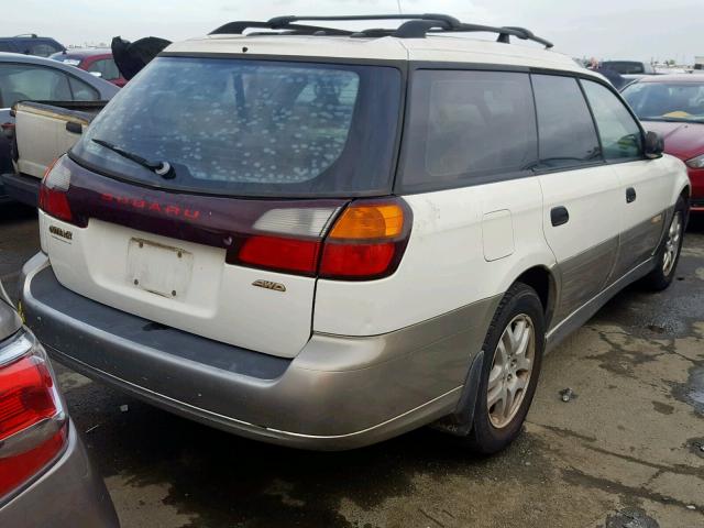 4S3BH665216639583 - 2001 SUBARU LEGACY OUT WHITE photo 4