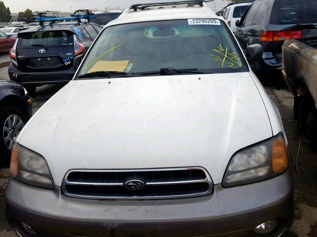 4S3BH665216639583 - 2001 SUBARU LEGACY OUT WHITE photo 9