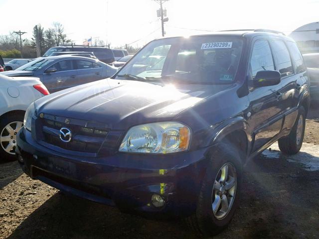 4F2YZ941X6KM10141 - 2006 MAZDA TRIBUTE S Czarny zdjęcie 2