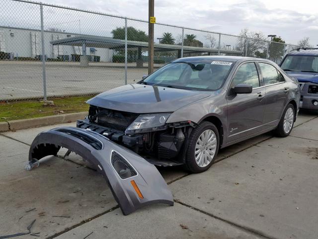 3FADP0L33AR367257 - 2010 FORD FUSION HYB GRAY photo 2