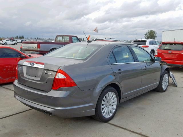 3FADP0L33AR367257 - 2010 FORD FUSION HYB GRAY photo 4