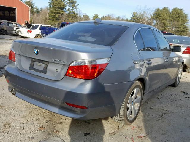 WBANF33547CS38999 - 2007 BMW 525 XI GRAY photo 4