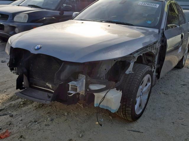 WBANF33547CS38999 - 2007 BMW 525 XI GRAY photo 9