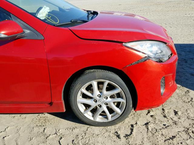 JM1BL1M53C1685492 - 2012 MAZDA 3 S RED photo 9