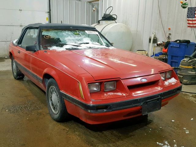1FABP2734GF105136 - 1986 FORD MUSTANG LX RED photo 1