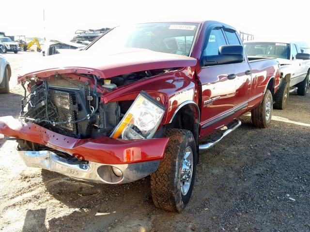 3D7KS28C76G287652 - 2006 DODGE RAM 2500 S BURGUNDY photo 2