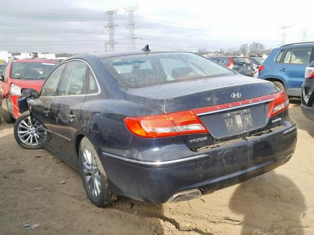 KMHFC4DF3BA535338 - 2011 HYUNDAI AZERA GLS BLUE photo 3