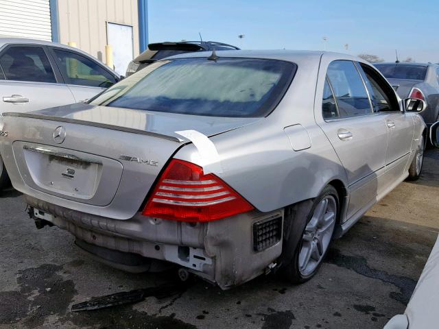 WDBNG74J63A326489 - 2003 MERCEDES-BENZ S 55 AMG SILVER photo 4