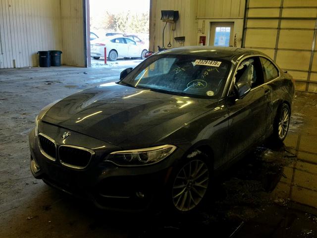 WBA1G9C53GV726697 - 2016 BMW 228 XI GRAY photo 2