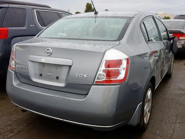 3N1AB61E17L657496 - 2007 NISSAN SENTRA 2.0 GRAY photo 4