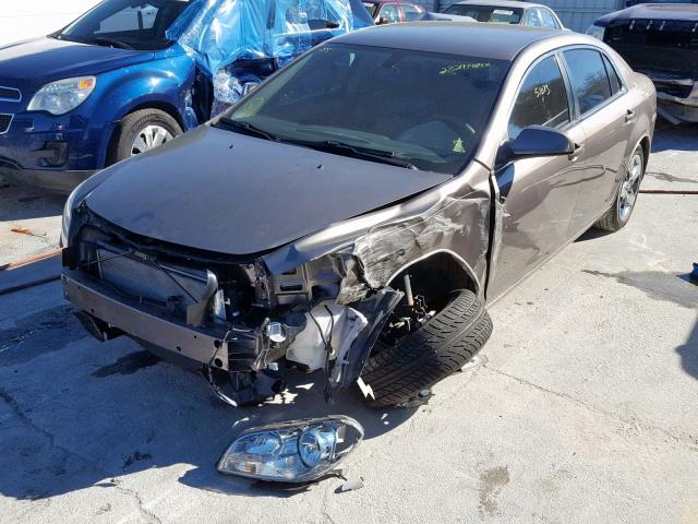 1G1ZC5EB0AF266843 - 2010 CHEVROLET MALIBU 1LT BROWN photo 2
