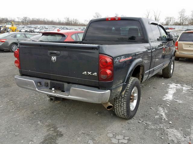 3D7KS29C37G762178 - 2007 DODGE RAM 2500 BLACK photo 4