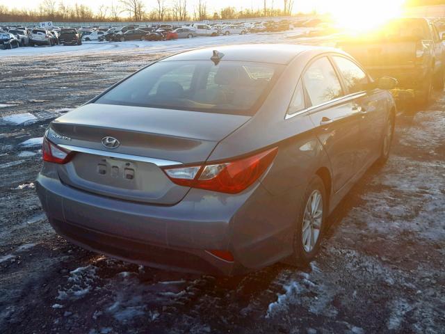 5NPEB4AC9EH819079 - 2014 HYUNDAI SONATA GLS GRAY photo 4