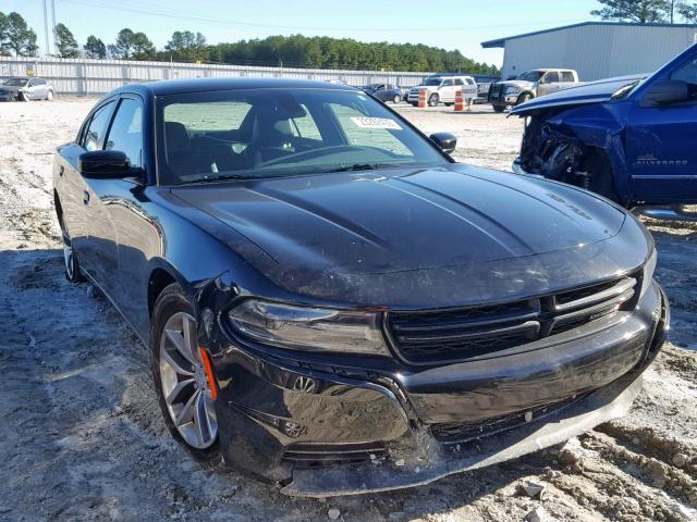 2C3CDXHG1FH857609 - 2015 DODGE CHARGER SX BLACK photo 1