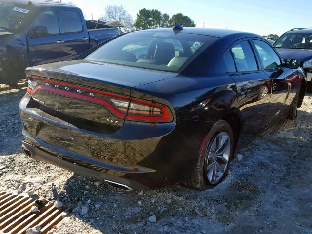 2C3CDXHG1FH857609 - 2015 DODGE CHARGER SX BLACK photo 4