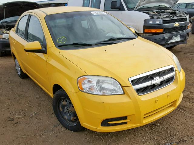 KL1TD5DE2AB047354 - 2010 CHEVROLET AVEO LS YELLOW photo 1