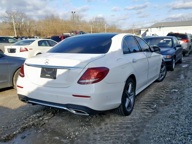 WDDZF4KB9JA343757 - 2018 MERCEDES-BENZ E 300 4MAT WHITE photo 4