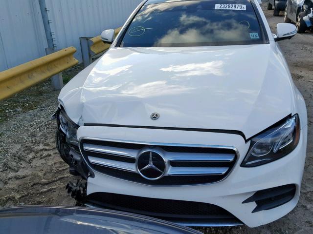 WDDZF4KB9JA343757 - 2018 MERCEDES-BENZ E 300 4MAT WHITE photo 7