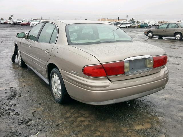 1G4HR54K01U156501 - 2001 BUICK LESABRE LI TAN photo 3