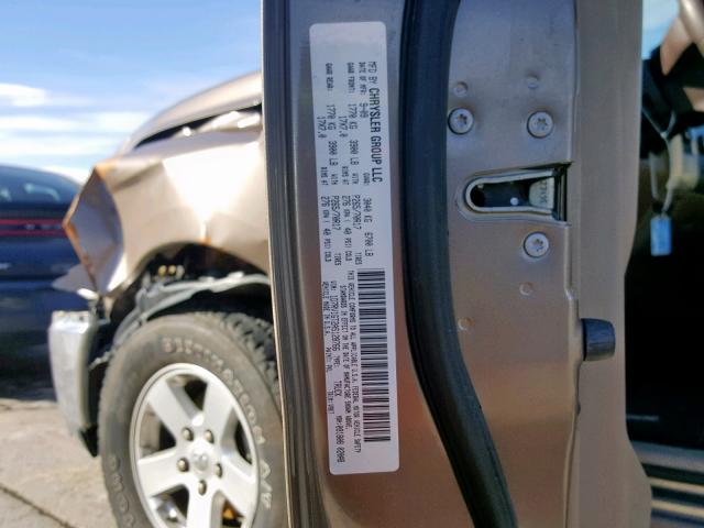 1D7RV1GT2AS128766 - 2010 DODGE RAM 1500 Gold Foto 10