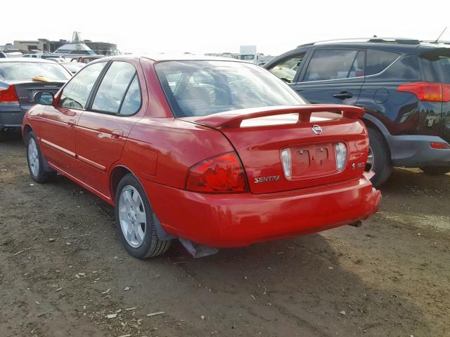 3N1CB51D06L488337 - 2006 NISSAN SENTRA 1.8 RED photo 3