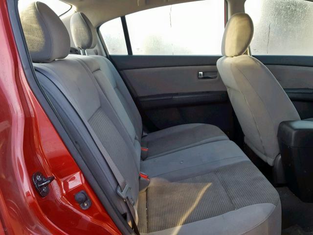 3N1AB6AP9CL672596 - 2012 NISSAN SENTRA 2.0 RED photo 6