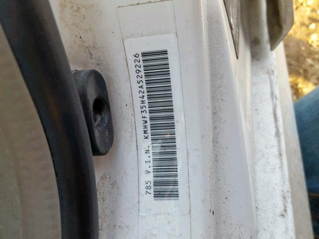 KMHWF35H42A529226 - 2002 HYUNDAI SONATA GLS თეთრი ფოტო 10