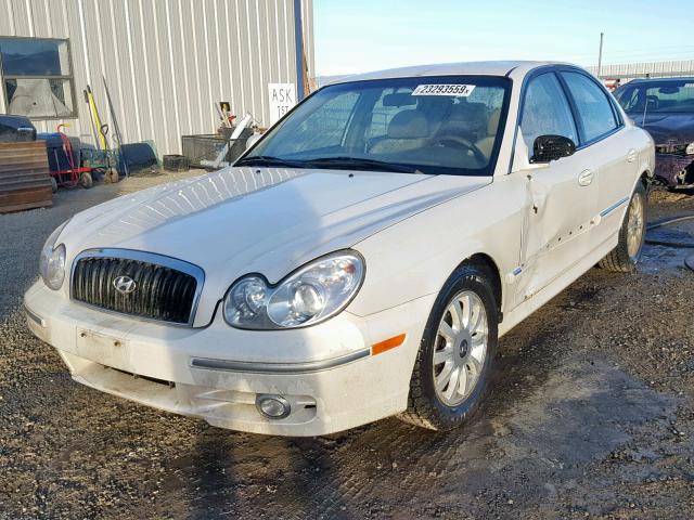 KMHWF35H42A529226 - 2002 HYUNDAI SONATA GLS თეთრი ფოტო 2