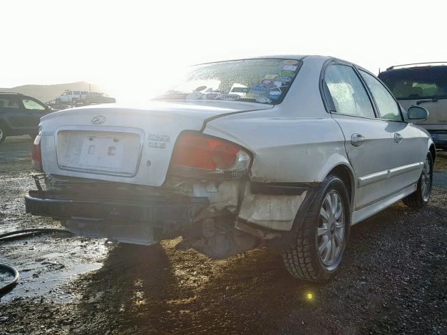 KMHWF35H42A529226 - 2002 HYUNDAI SONATA GLS თეთრი ფოტო 4