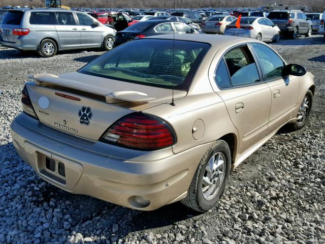 1G2NF52EX3C291561 - 2003 PONTIAC GRAND AM S GOLD photo 4