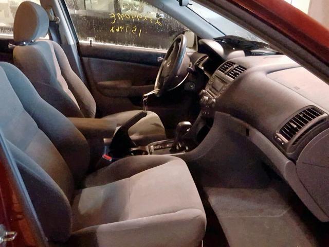 1HGCM56317A204005 - 2007 HONDA ACCORD SE Бордовый фото 5