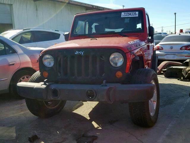 1J4FA241X8L541924 - 2008 JEEP WRANGLER X RED photo 2