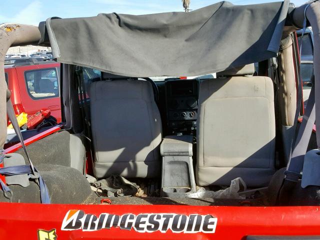 1J4FA241X8L541924 - 2008 JEEP WRANGLER X RED photo 6