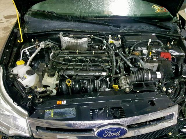 1FAHP3FN9AW281061 - 2010 FORD FOCUS SE შავი ფოტო 7