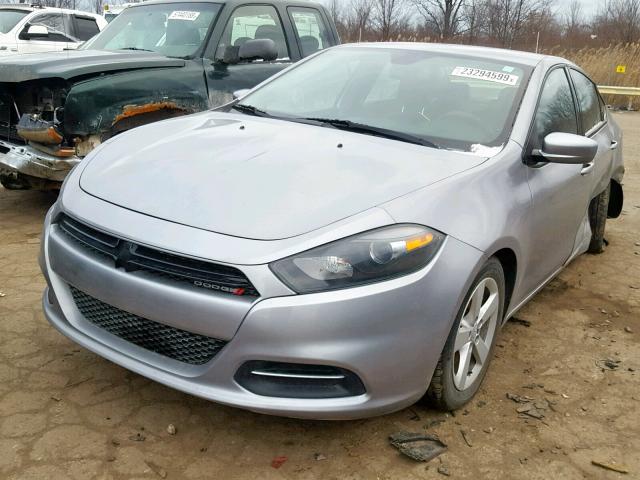 1C3CDFBB8FD309708 - 2015 DODGE DART SXT SILVER photo 2