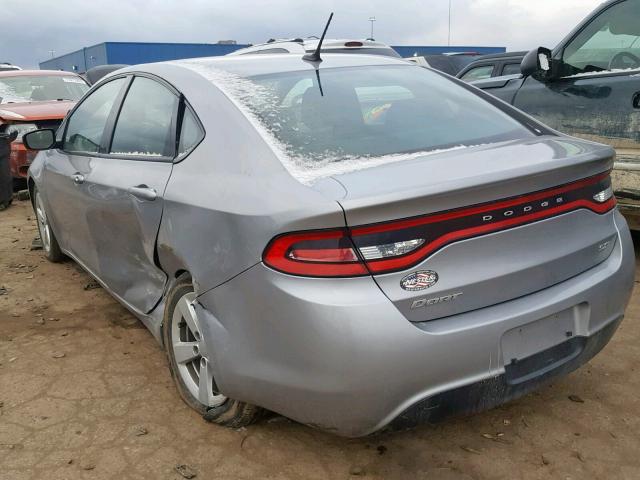 1C3CDFBB8FD309708 - 2015 DODGE DART SXT SILVER photo 3