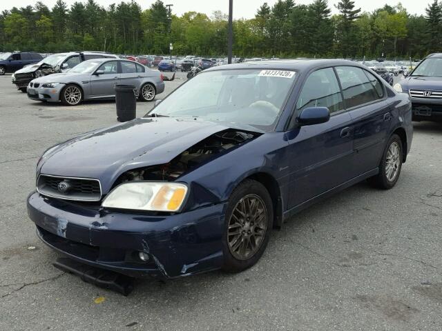 4S3BE625147210786 - 2004 SUBARU LEGACY L S BLUE photo 2