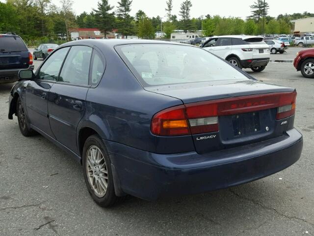 4S3BE625147210786 - 2004 SUBARU LEGACY L S BLUE photo 3