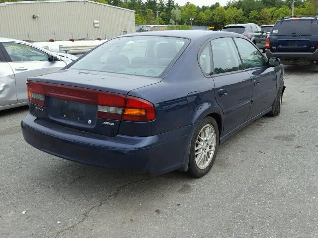 4S3BE625147210786 - 2004 SUBARU LEGACY L S BLUE photo 4