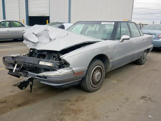 1G3CW53L0M4302773 - 1991 OLDSMOBILE 98 REGENCY SILVER photo 2