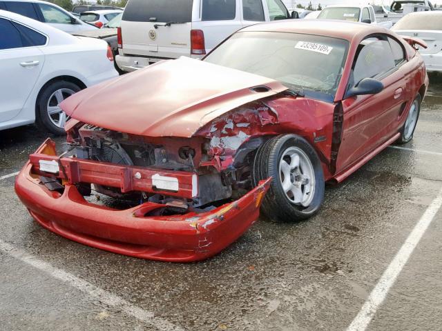1FALP42T6SF172255 - 1995 FORD MUSTANG GT RED photo 2