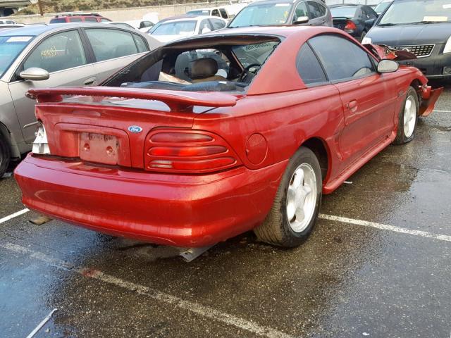 1FALP42T6SF172255 - 1995 FORD MUSTANG GT RED photo 4