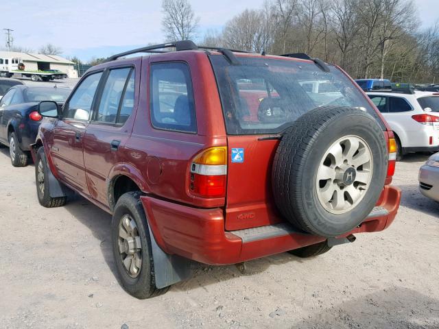 4S6CM58W6X4412467 - 1999 HONDA PASSPORT E RED photo 3