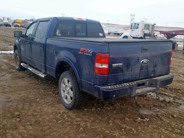 1FTPW14V47FA41103 - 2007 FORD F150 SUPER Blau Foto 3